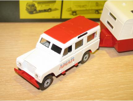 LAND ROVER+CARAVANE AMAR SOLIDO 1/43°