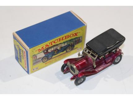 THOMAS FLYABOUT 1909 VIOLET MATCHBOX 1/43°