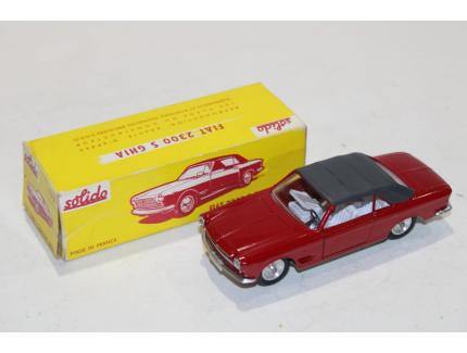 FIAT 2300/S CABRIOLET GHIA ROUGE 1960 SOLIDO 1/43°