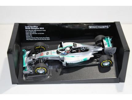 MERCEDES-BENZ AMG PETRONAS F1 TEAM W05 LEWIS HAMILTON CHAMPION DU MONDE 2014 MINICHAMPS 1/18°