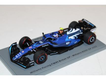 WILLIAMS RACING FW45 GP GRANDE-BRETAGNE 2023 LOGAN SARGEANT SPARK 1/43°