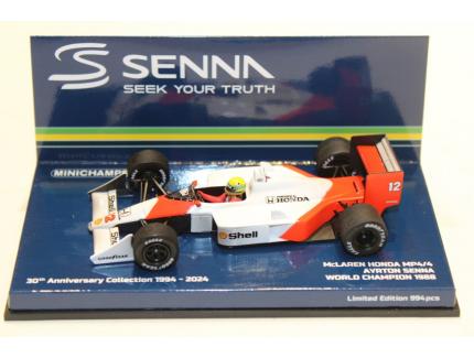 McLAREN HONDA MP4/4 AYRON SENNA WORLD CHAMPION 1988 MINICHAMPS 1/43