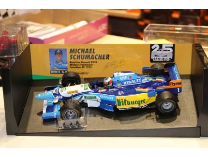 BENETTON RENAULT B195 MICHAEL SCHUMACHR CANADIAN GP 1995 MINICHAMPS 1/18