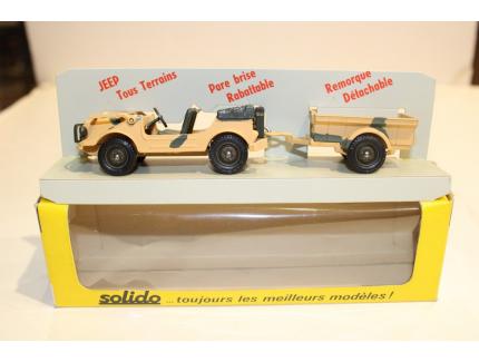 JEEP AVEC REMORQUE SOLIDO 1/43°