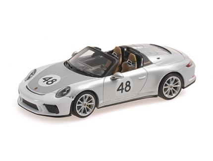 PORSCHE 911 SPEEDSTER N°48 GREY 2019 MINICHAMPS 1/43°