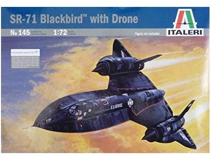 SR-71 BLACKBIRD WITH DRONE ITALERI 1/72°