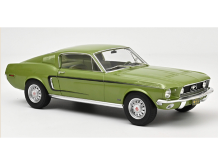 FORD MUSTANG GT FASTBACK 1968 GREEN NOREV 1/12°