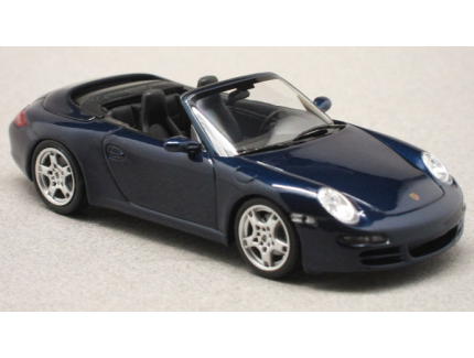 PORSCHE 911 997 CARRERA S CABRIOLET BLEU MAXICHAMPS 1/43°