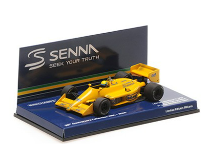 LOTUS HONDA 99T AYRTON SENNA VAINQUEUR GP MONACO MINICHAMPS 1/43°