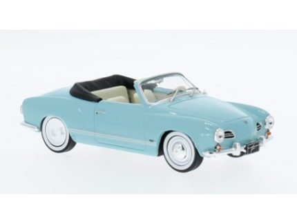 VOLKSWAGEN KARMANN GHIA CABRIOLET BLEU 1957 IXO 1/43°