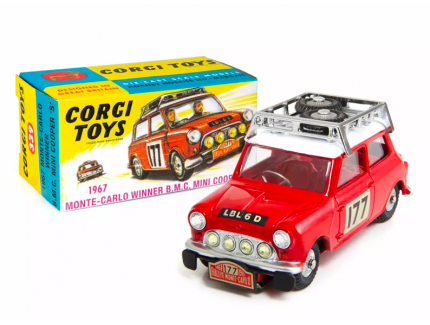 REEDITION : Mini Cooper S Vainqueur du Rallye Monte Carlo 1967 n°339- corgi 1/43