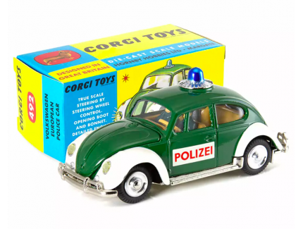 REEDITION : VW Coccinelle Police Allemande n°492 - corgi 1/43