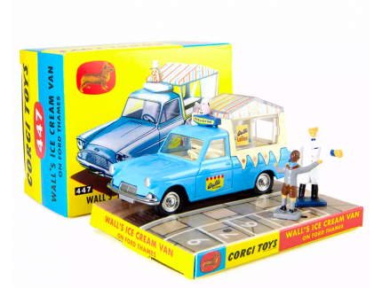 REEDITION : Ford Thames Fourgon à glaces Wall (avec figurines) n°447 - CORGI 1/43