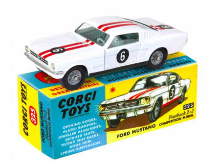 REEDITION : Ford Mustang Fastback Coupé modèle de Compétition n°325 - CORGI 1/43