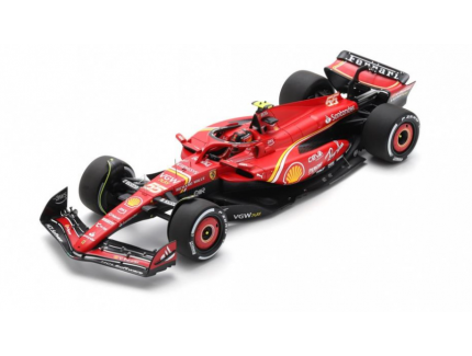 FERRARI Scuderia SF24 N°55 Scuderia Ferrari 3ème GP Bahrain 2024 Carlos Sainz LOOKSMART 1/18