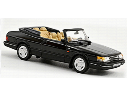 SAAB 900 TURBO CONVERTIBLE 1992 BLACK NOREV 1/43