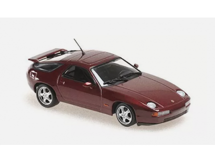 PORSCHE 928 GTS 1991  RED METALLIC  MINICHAMPS 1/43