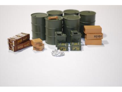 SET D'ACCESSOIRES MILITAIRES WWII N°1 SÉRIE LIMITÉE À 200 PIÈCES - PERFEX 1/43