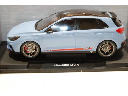 HYUNDAI I30 N PERFORMANCE BLUE MODEL CAR 1/18°