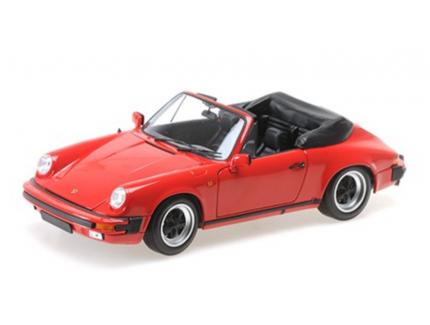 PORSCHE 911 CARRERA CABRIOLET 3.2 RED 1983 MINICHAMPS 1/18