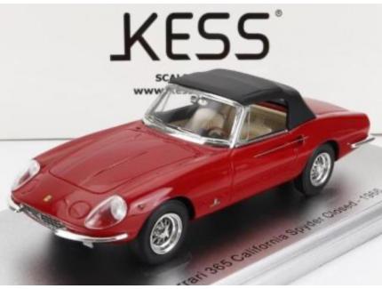 FERRARI 365 CALIFORNIA SPYDER CLOSED 1966 ROUGE KESS 1/43°