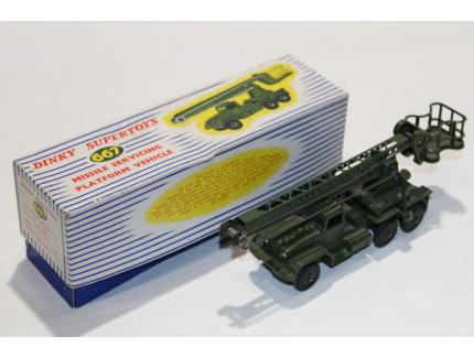 MISSILE SERVICING PLATFORM VEHICLE 1955 DINKY TOYS 1/55°