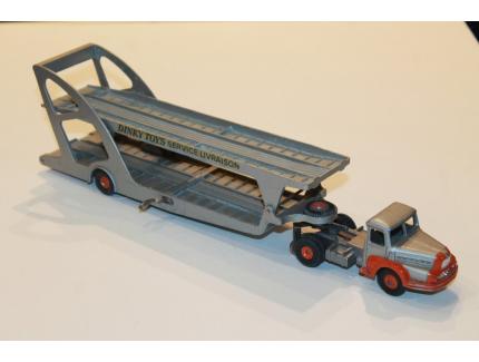 TRACTEUR UNIC ET SEMI-REMORQUE PORTE-VOITURES BOILOT DINKY TOYS 1/43°