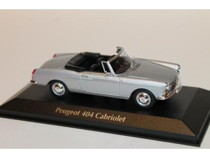 PEUGEOT 404 CABRIOLET SILVER 1962 MAXICHAMPS 1/43°