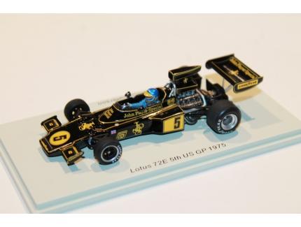 LOTUS 72E 5TH US GP 1975 RONNIE PETERSON SPARK 1/43°