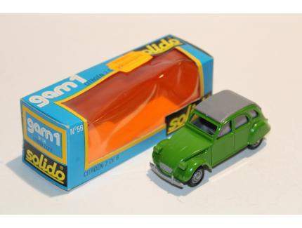 CITROEN 2CV 6 VERTE 1965 SOLIDO 1/43°