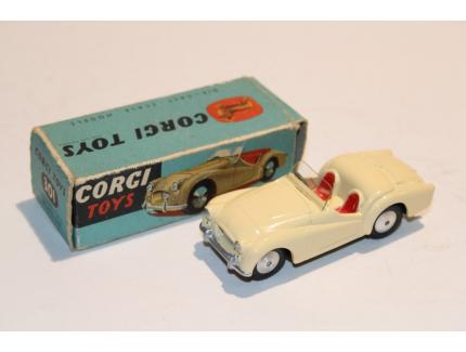 TRIUMPH TR2 CREME 1958 CORGI 1/43°