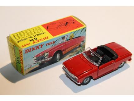 PEUGEOT 204 CABRIOLET ROUGE 1968 DINKY TOYS 1/43°