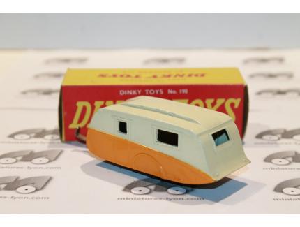 CARAVANE CREME ET ORANGE DINKY TOYS 1/43°