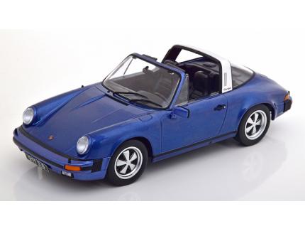 PORSCHE 911 SC TARGA BLUE 1977 KKSCALE 1/18°