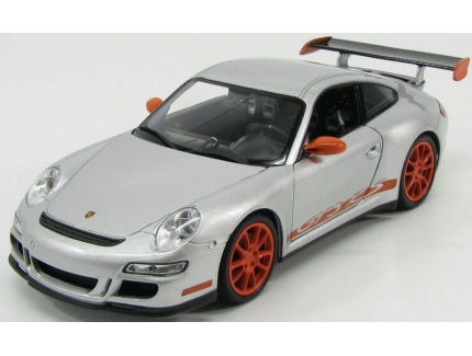 PORSCHE 911 (997) GT3 RS 2007 WELLY  Argent1/18°