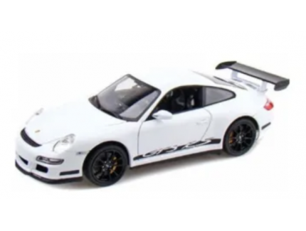 PORSCHE 911 GT3 RS 2007 Blanche WELLY 1/18°