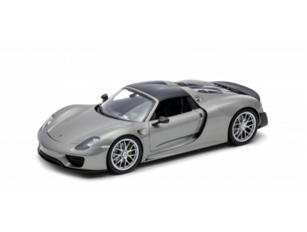 PORSCHE 918 SPYDER Convertible 2012  Argent WELLY 1/18°