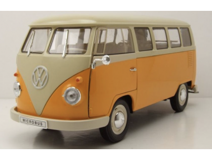 VW COMBI T1 VITRE Jaune 1963 WELLY 1/18°