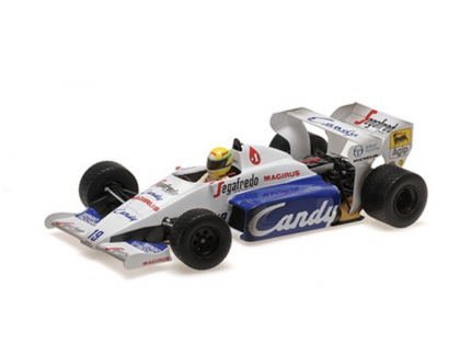 Toleman Hart TG184 Dirty version Ayrton Senna F1 2ème Monaco 1984 1/18º