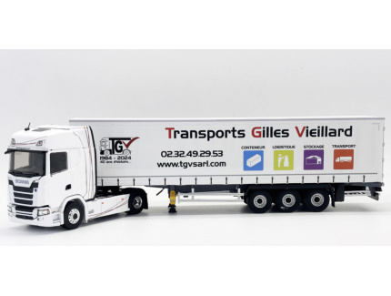 SACANIA S 500 REMORQUE TAUTLINER TRANSPORTS GILLES V. 1/43 ELIGOR