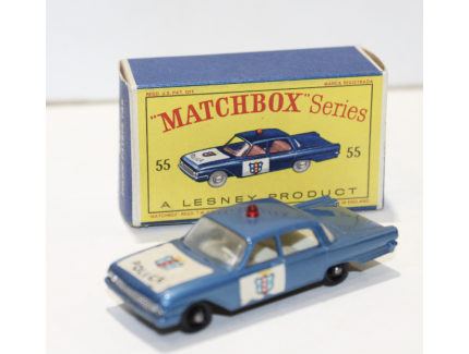 POLICE PATROL CAR MATCHBOX 1/64