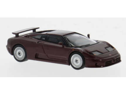 BUGATTI EB 110 GT DARK RED METALLIC MINI GT 1/64