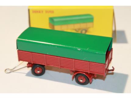 REMORQUE BACHEE ROUGE/VERTE DINKY TOYS 1/43°