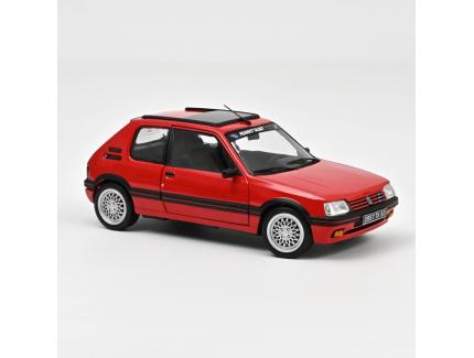 PEUGEOT 205 GTI 1.9 1991 ROUGE 1/18°