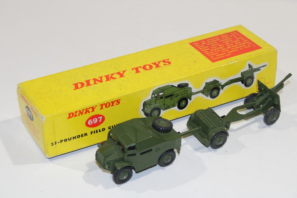 25-POUNDER FIELD GUN SET 1960 DINKY TOYS 1/55°