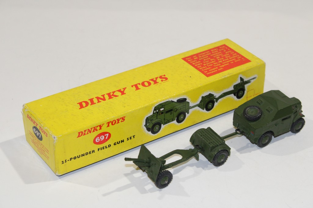 25-POUNDER FIELD GUN SET 1960 DINKY TOYS 1/55°