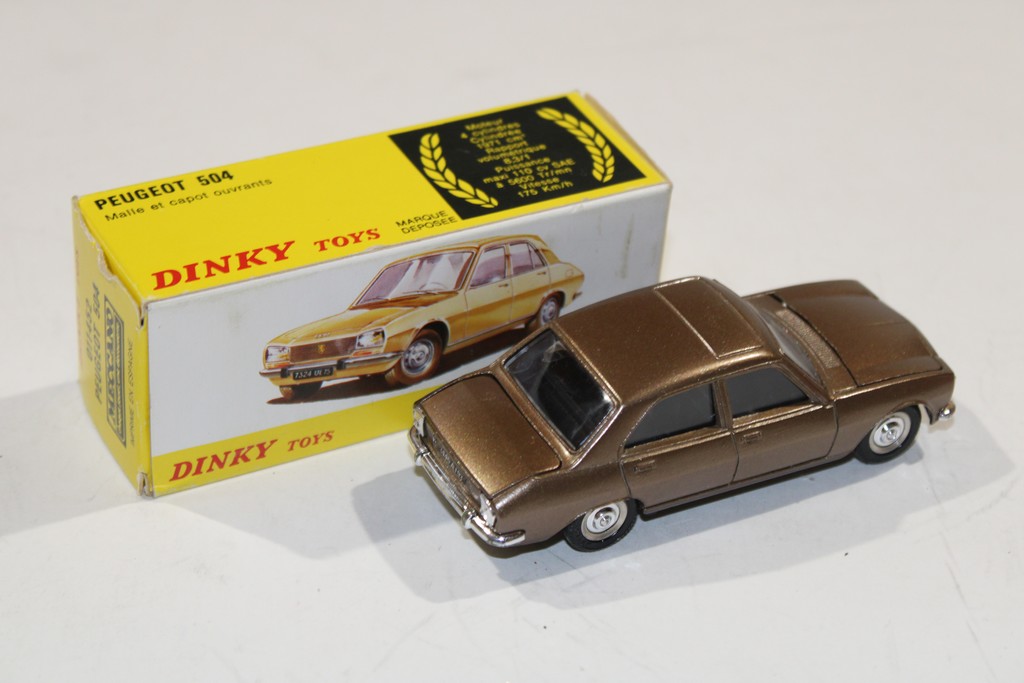 PEUGEOT 504 BRONZE 1968 DINKY TOYS 1/43°