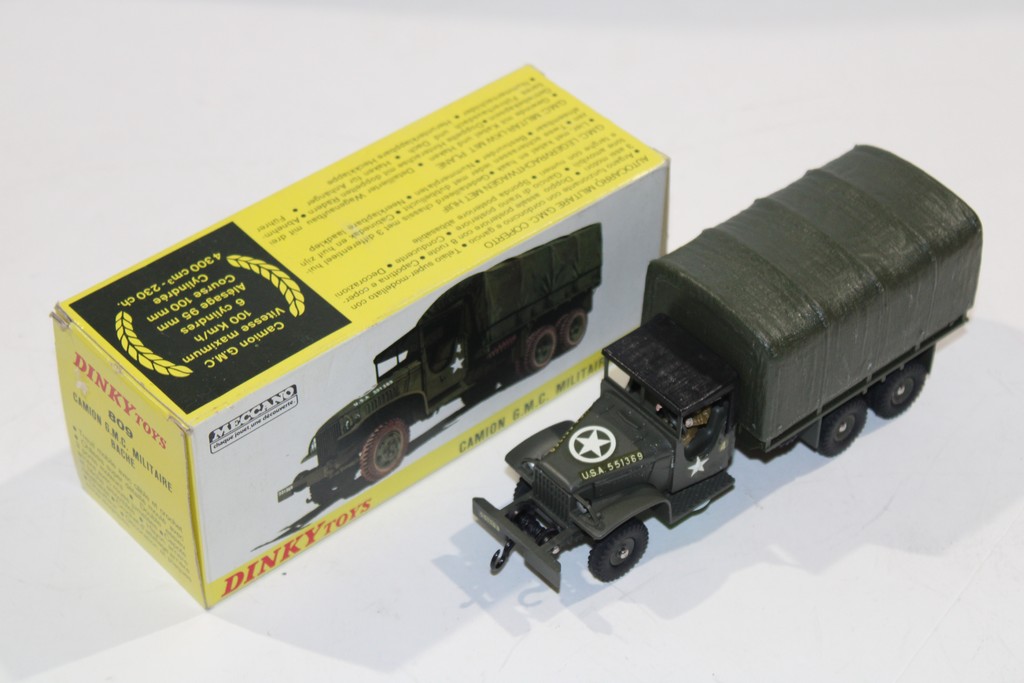 CAMION G.M.C MILITAIRE BACHE 1958 DINKY TOYS 1/43°