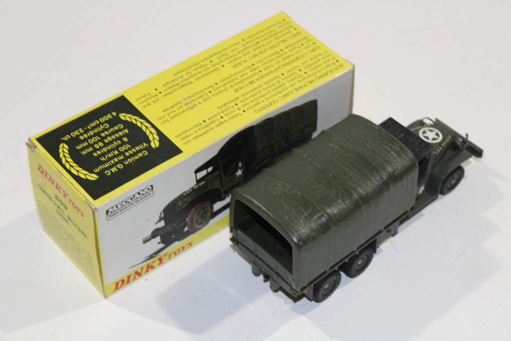 CAMION G.M.C MILITAIRE BACHE 1958 DINKY TOYS 1/43°