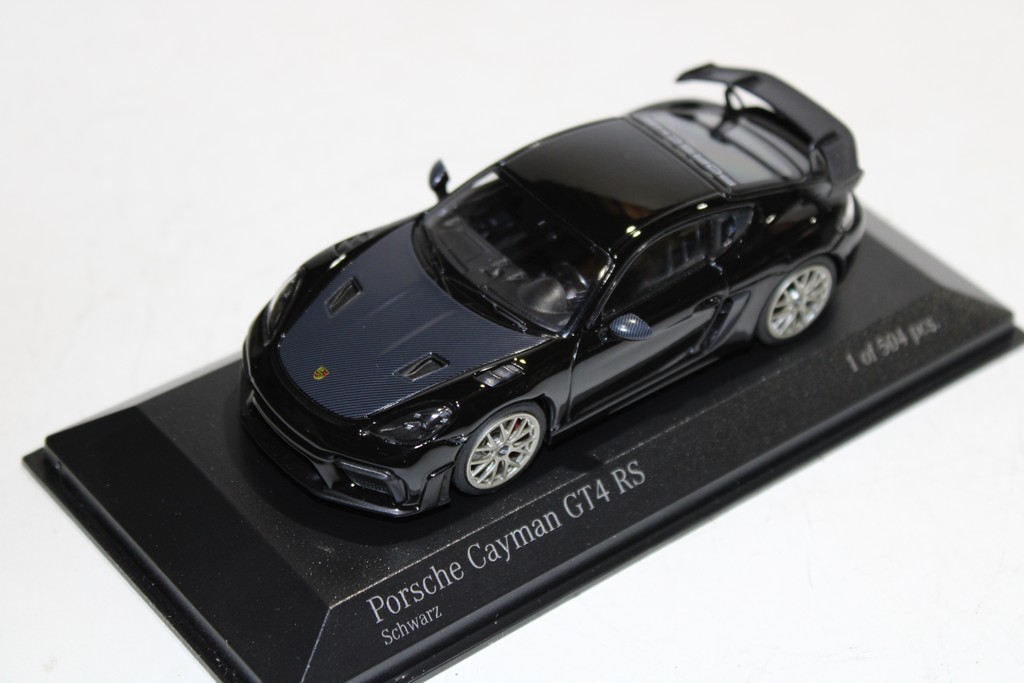 PORSCHE CAYMAN GT4 RS NOIR MINICHAMPS 1/43°